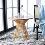 SAFAVIEH Abigail Table d'appoint ronde côtière - 23 L x 23 P x 20,1 H - 23L x 23P x 20H