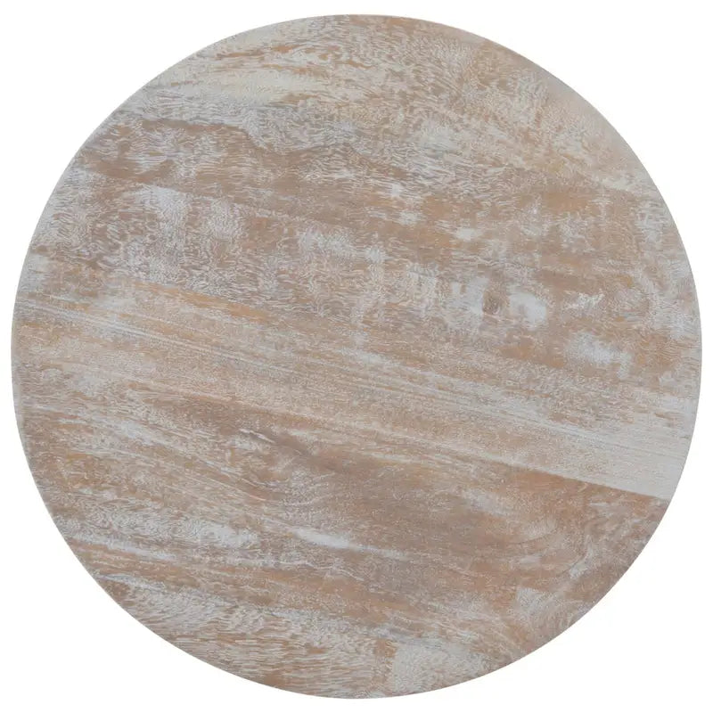 SAFAVIEH Abigail Table d'appoint ronde côtière - 23 L x 23 P x 20,1 H - 23L x 23P x 20H