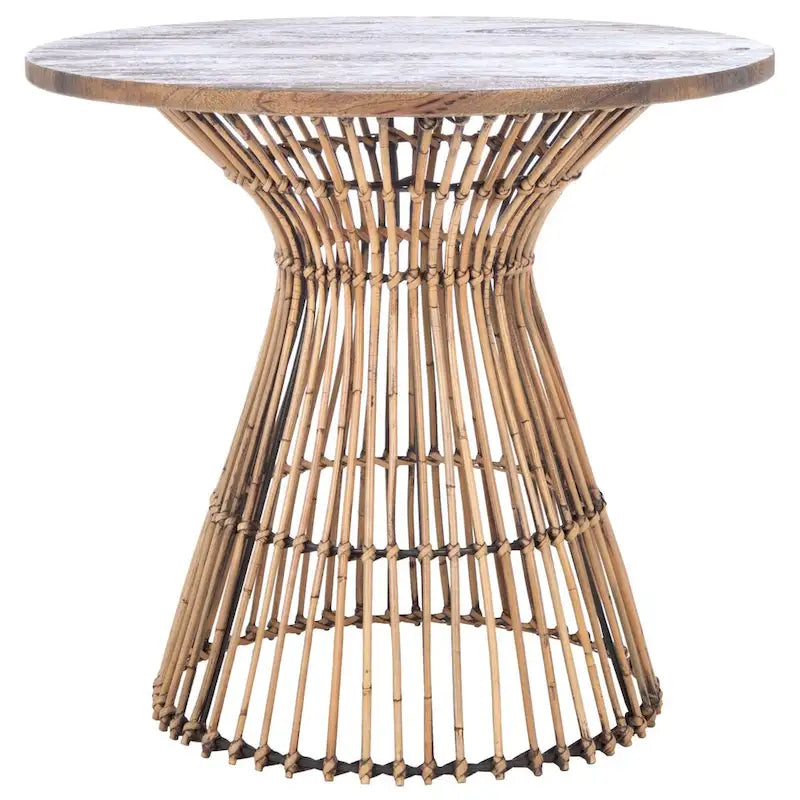 SAFAVIEH Abigail Table d'appoint ronde côtière - 23 L x 23 P x 20,1 H - 23L x 23P x 20H