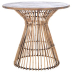 SAFAVIEH Abigail Table d'appoint ronde côtière - 23 L x 23 P x 20,1 H - 23L x 23P x 20H