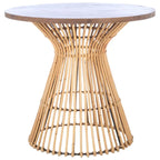 SAFAVIEH Abigail Table d'appoint ronde côtière - 23 L x 23 P x 20,1 H - 23L x 23P x 20H