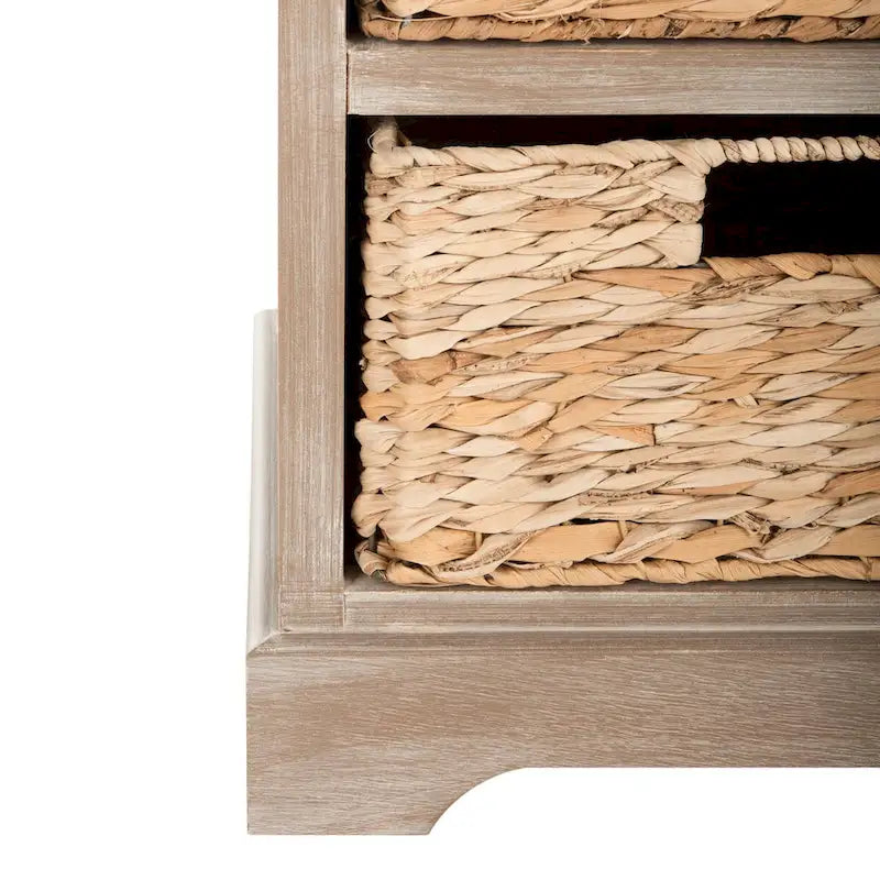 Meuble de rangement 6 tiroirs SAFAVIEH Ardelia rouge (entièrement assemblé) - 30Lx13Px26H