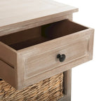 Meuble de rangement 6 tiroirs SAFAVIEH Ardelia rouge (entièrement assemblé) - 30Lx13Px26H