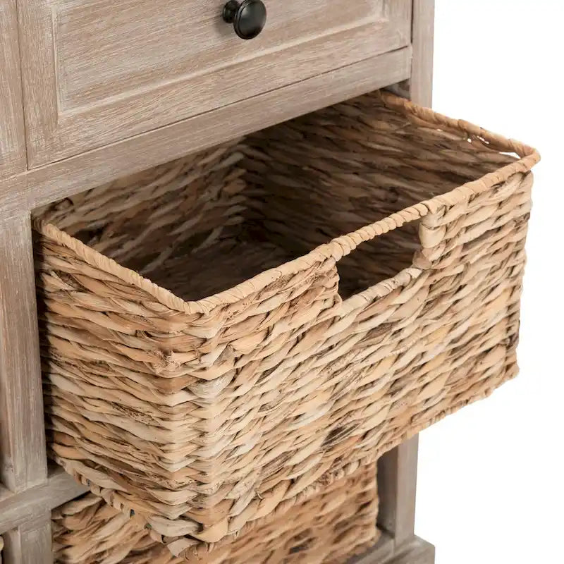 Meuble de rangement 6 tiroirs SAFAVIEH Ardelia rouge (entièrement assemblé) - 30Lx13Px26H