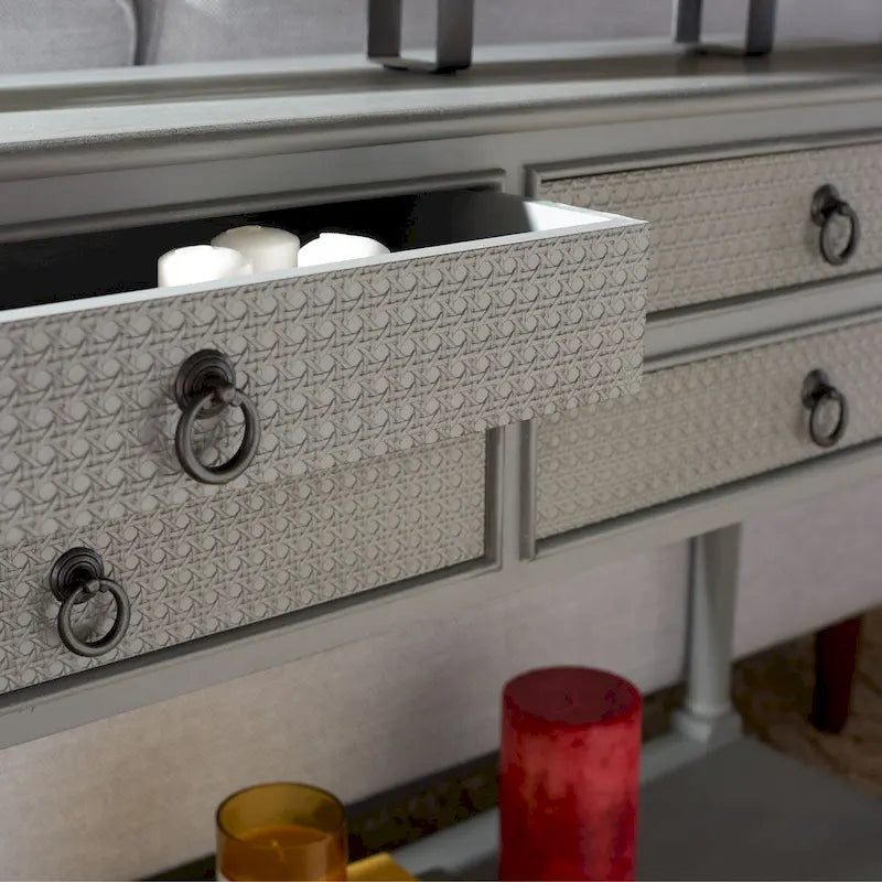 Table console à 4 tiroirs SAFAVIEH Artelia - 42 L x 13 P x 29,5 H - 42Lx13Px30H