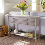 Table console à 4 tiroirs SAFAVIEH Artelia - 42 L x 13 P x 29,5 H - 42Lx13Px30H