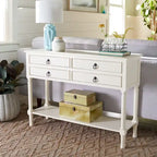 Table console à 4 tiroirs SAFAVIEH Artelia - 42 L x 13 P x 29,5 H - 42Lx13Px30H
