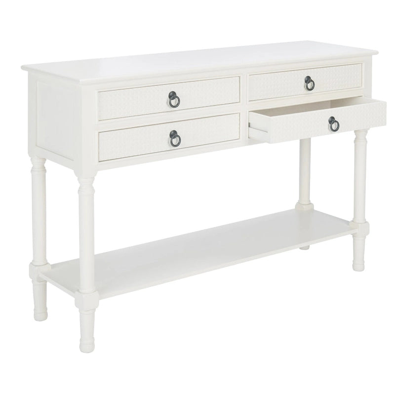 Table console à 4 tiroirs SAFAVIEH Artelia - 42 L x 13 P x 29,5 H - 42Lx13Px30H