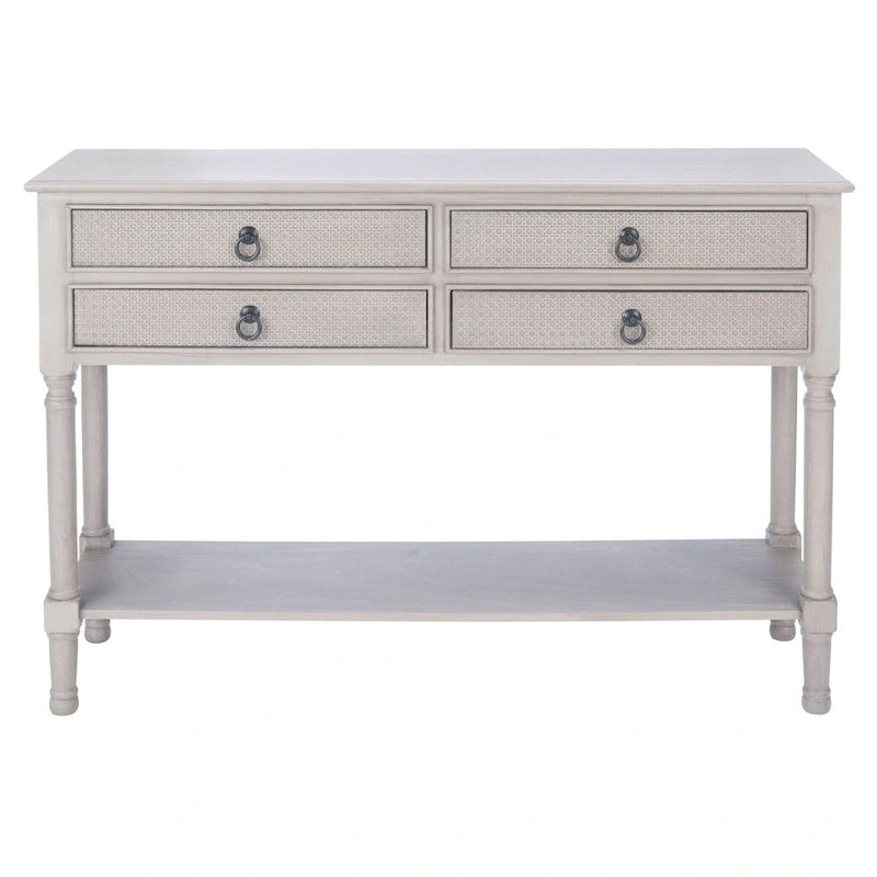 Table console à 4 tiroirs SAFAVIEH Artelia - 42 L x 13 P x 29,5 H - 42Lx13Px30H