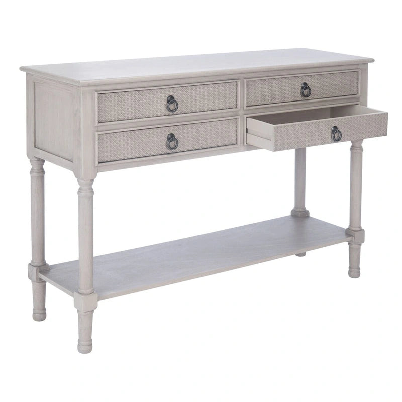 Table console à 4 tiroirs SAFAVIEH Artelia - 42 L x 13 P x 29,5 H - 42Lx13Px30H