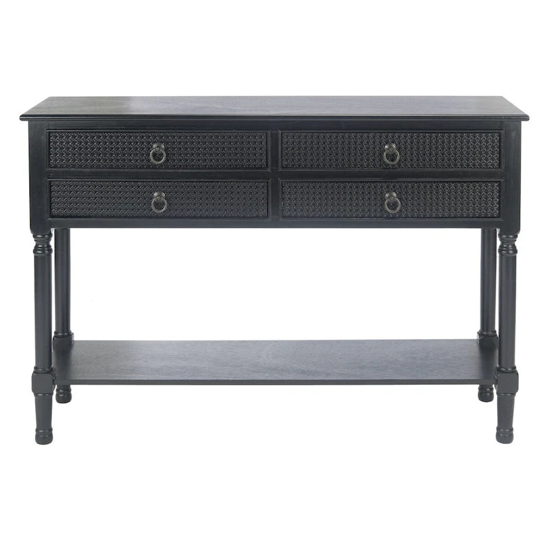 Table console à 4 tiroirs SAFAVIEH Artelia - 42 L x 13 P x 29,5 H - 42Lx13Px30H
