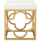 SAFAVIEH Madisen Moroccan Glam Velvet Square Ottoman