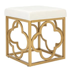 SAFAVIEH Madisen Moroccan Glam Velvet Square Ottoman