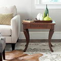 SAFAVIEH Jossie Brown Storage Side Table - 23.8 x 19 x 21.5 - 24Wx19Dx22H