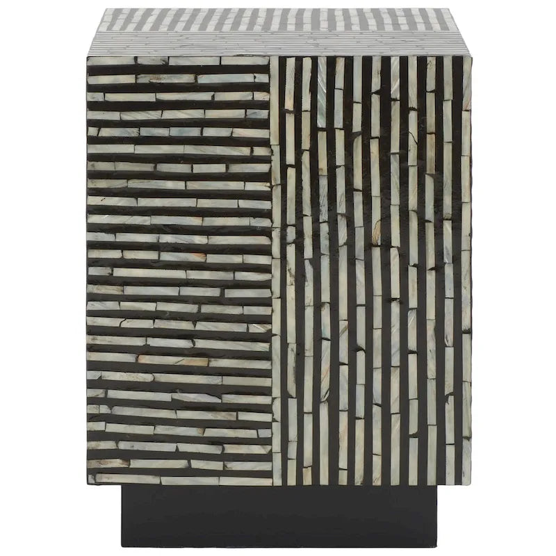 SAFAVIEH Heidrun Tabouret Carré - 14 L x 14 P x 19 H - 14Lx14Px19H