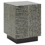SAFAVIEH Heidrun Tabouret Carré - 14 L x 14 P x 19 H - 14Lx14Px19H