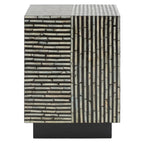 SAFAVIEH Heidrun Tabouret Carré - 14 L x 14 P x 19 H - 14Lx14Px19H