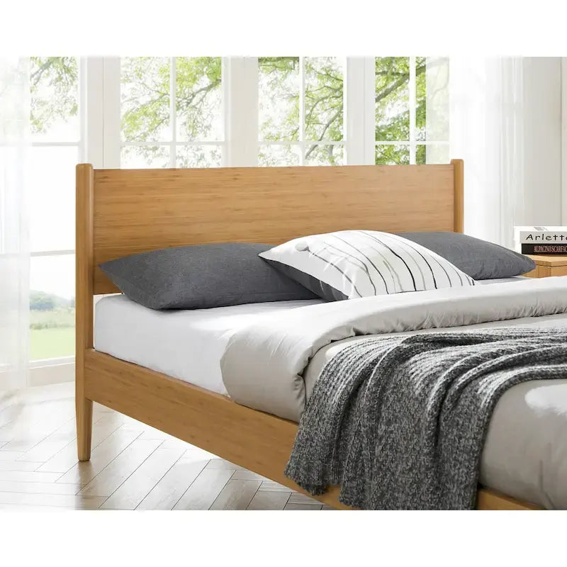 Lit plateforme King size Ria, Caramélisé
