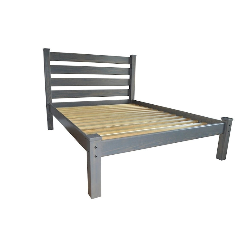 Lit plateforme Queen en pin massif non fini Homestead