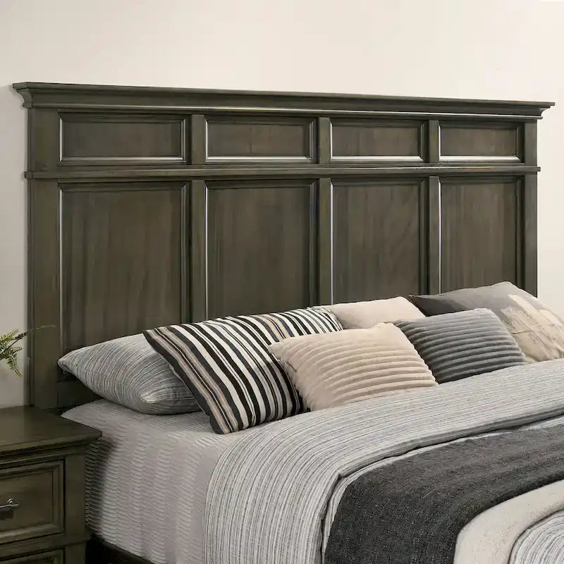 Ensemble de chambre à coucher 6 pièces en bois gris traditionnel Evva de Furniture of America