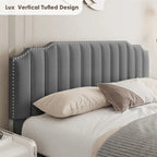 Lit double en velours relevable