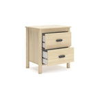 Tête de lit à panneaux, commode et table de chevet Cabinella Tan de Signature Design by Ashley