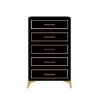 Commode contemporaine à 5 tiroirs CraftPorch