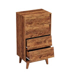 Commode Mieres pour Chambre à Coucher, Commode Haute 94 cm avec 6 Tiroirs, Poignée de Tiroir Discrète, Organisateur de Rangement