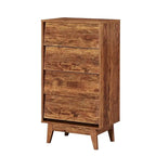 Commode Mieres pour Chambre à Coucher, Commode Haute 94 cm avec 6 Tiroirs, Poignée de Tiroir Discrète, Organisateur de Rangement
