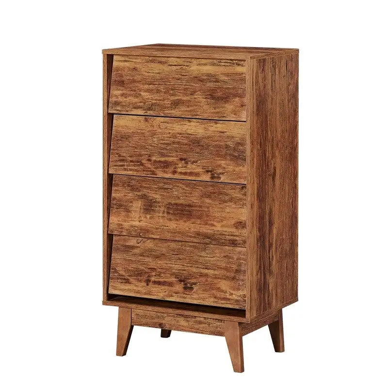 Commode Mieres pour Chambre à Coucher, Commode Haute 94 cm avec 6 Tiroirs, Poignée de Tiroir Discrète, Organisateur de Rangement