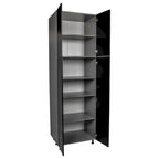 24 x 84 Utility Cabinet-Four Door-Grey - 24 x 84 x 23 3/8