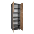 24 x 84 Utility Cabinet-Four Door-Grey - 24 x 84 x 23 3/8