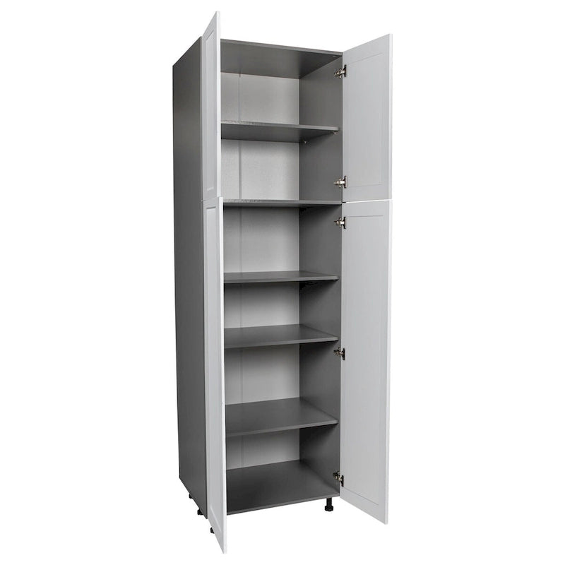 24 x 84 Utility Cabinet-Four Door-Grey - 24 x 84 x 23 3/8