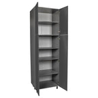 24 x 84 Utility Cabinet-Four Door-Grey - 24 x 84 x 23 3/8