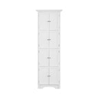 Tall Storage Cabinet with 4 Shelves for Living Room, Kitchen