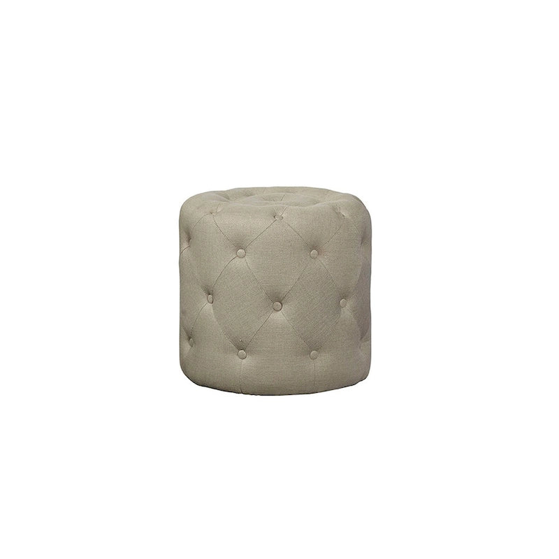 Fleetwood Tufted Linen Foot Stool