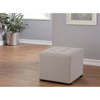 Merton Transtional Square Button Tufted Ottoman