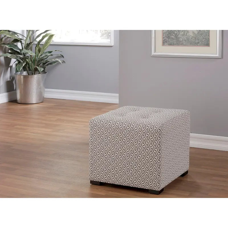 Merton Transtional Square Button Tufted Ottoman