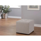 Merton Transtional Square Button Tufted Ottoman