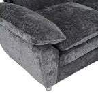 Canapé moderne 3 places avec pouf et méridienne