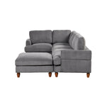 Modular Sectional Sofa with Ottoman L Shaped Corner Sectional