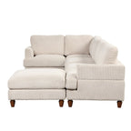 Modular Sectional Sofa with Ottoman L Shaped Corner Sectional