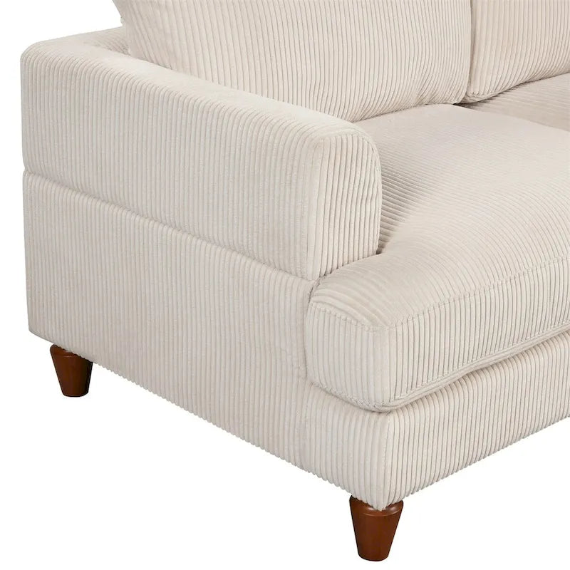 Modular Sectional Sofa with Ottoman L Shaped Corner Sectional