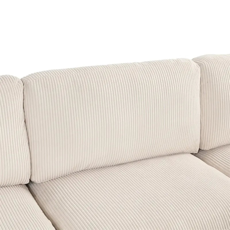 Modular Sectional Sofa with Ottoman L Shaped Corner Sectional