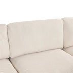 Modular Sectional Sofa with Ottoman L Shaped Corner Sectional