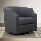 Swivel Glider Barrel Chair For Living Room