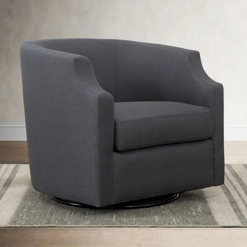 Swivel Glider Barrel Chair For Living Room