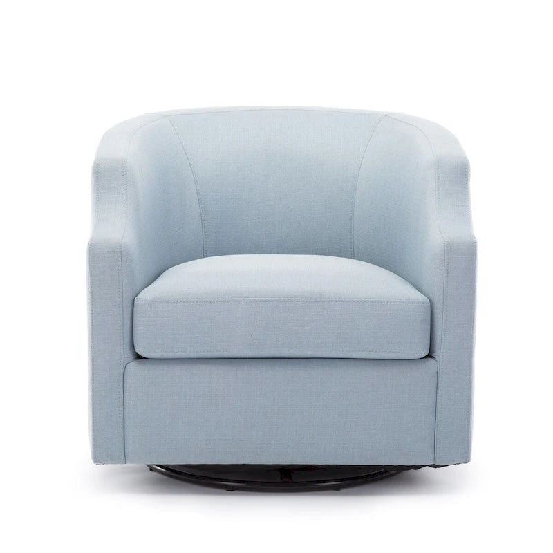 Swivel Glider Barrel Chair For Living Room