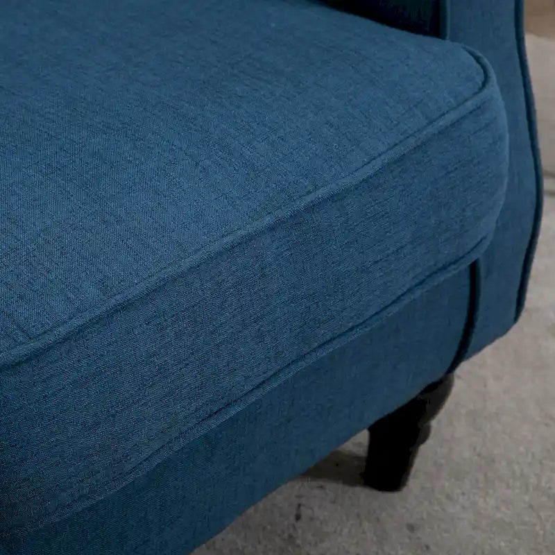 Fauteuil d'appoint à haut dossier enveloppant