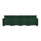 6-seat U-shaped Sectional Sofa, Sleeper Sectional with Waist Pillows for Living Room, Apartment